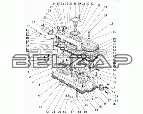 Заказать Болт ЗИЛ-5301,Д-243,Д-245 головки блока короткий, 240-1002047-01, ММЗ в Великом Новгороде в  Интернет-магазине Belzap.ru