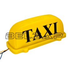 Знак TAXI магнитный с подсветкой 12V желтый, TX-200, MEGA ELECTRIC