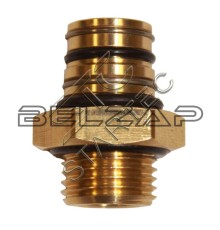 Соединитель переходник М22x1.5 P5 поворотный латунь, INF.11.22P5, STARTEC