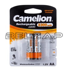 Батарейка AA HR6 1.2V аккумулятор Ni-MH 2300mAh блистер (2шт.) CAMELION