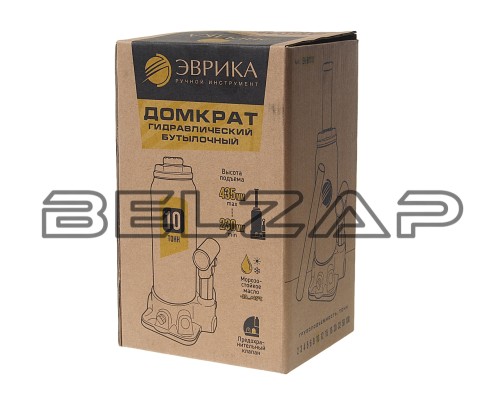 Приобрести Домкрат бутылочный 10т 230-435мм с клапаном (ремкомплект), ER-80101, ЭВРИКА в  Онлайн-автомагазине Belzap.ru