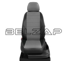 Авточехлы HYUNDAI Porter (12-) экокожа черно-серые (1вод. 2пассаж.) AVTOLIDER