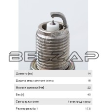 Свеча зажигания IT20TT IRIDIUM TT, IT20TT, DENSO