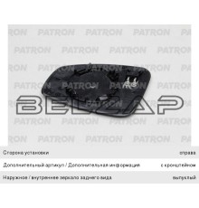 Элемент зеркальный RENAULT Megane правый PATRON