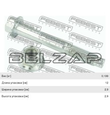 Болт NISSAN Navara (D40M),Pathfinder (R51M) с гайкой сайлентблока подвески передней, 0229-014-KIT, FEBEST