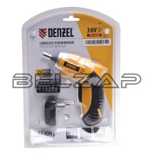 Отвертка аккумуляторная 3.6В 1.3Ач Li-ion в блистере, 26002, DENZEL