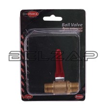 Кран шаровый 1/4" наружная резьба в блистере, RF-SP019/1/4, ROCKFORCE